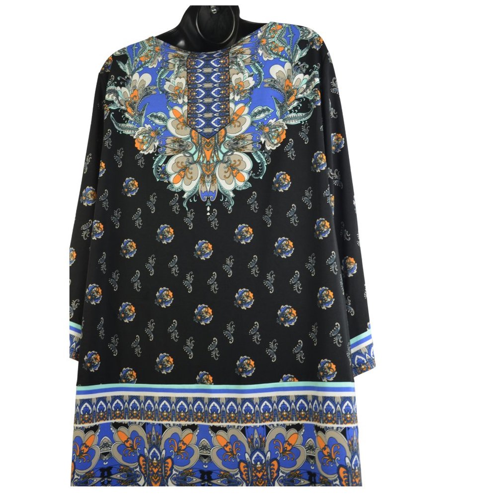 Alfani XL Stretch Multi-Colored Print Tunic "Very Nice!" - Picture 3 of 9